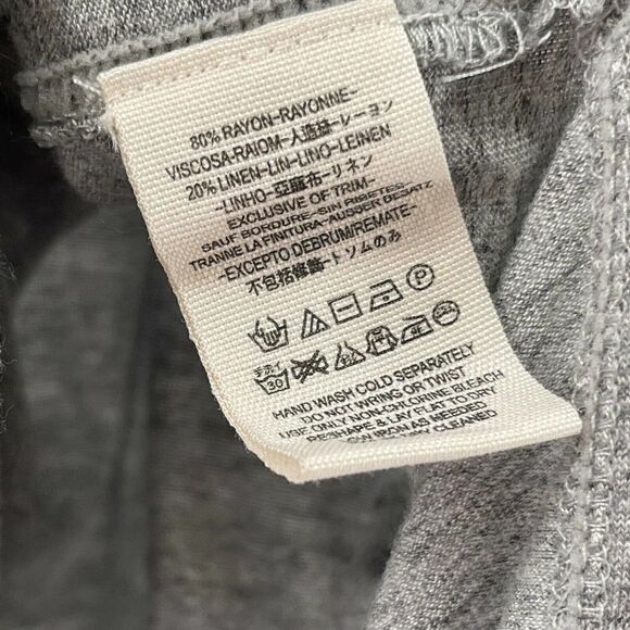 Free People Tunic Gray Bohemian Relaxed Fit Balloon Sleeve We The Free Size XS - Picture 9 of 9